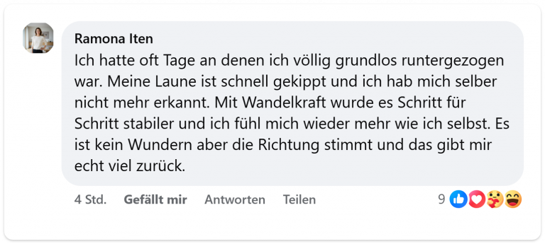 Facebook Kommentar Ramona Iten: Stimmung