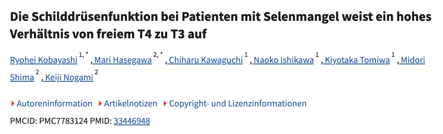 Studie Selenmangel