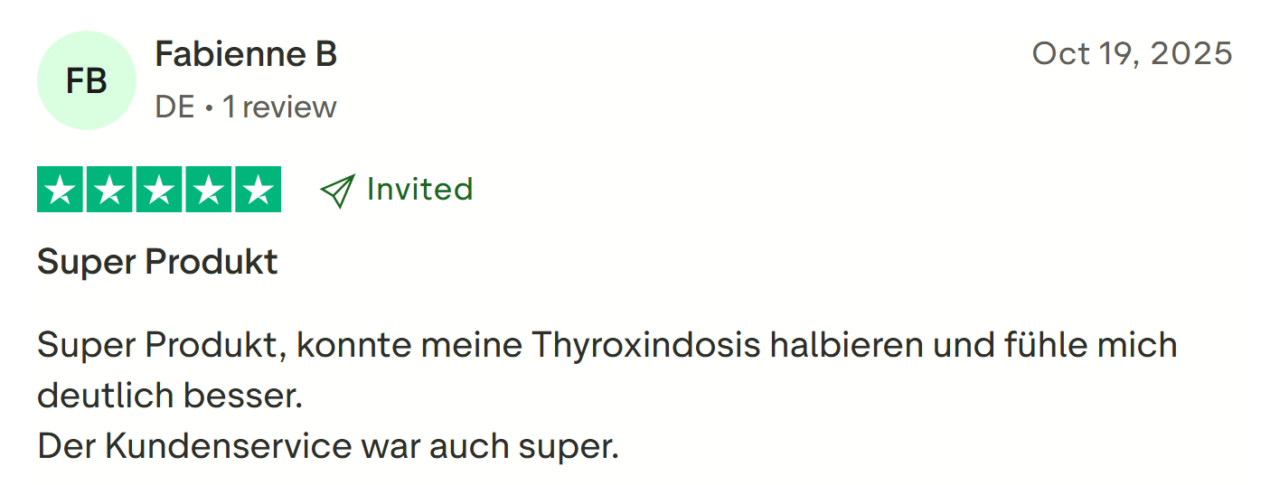 Erfahrungsbericht — Thyroxindosis